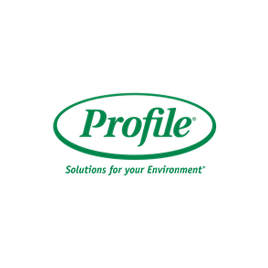 Green "Profile" logo with "Solutions for your Environment" tagline in an oval outline, against a white background. No landmarks or historical buildings visible.